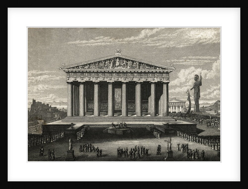 View of Front of Parthenon by Anonymous