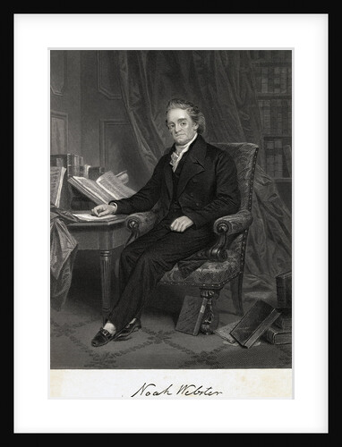 Engraving of Noah Webster by Chappel Johnson