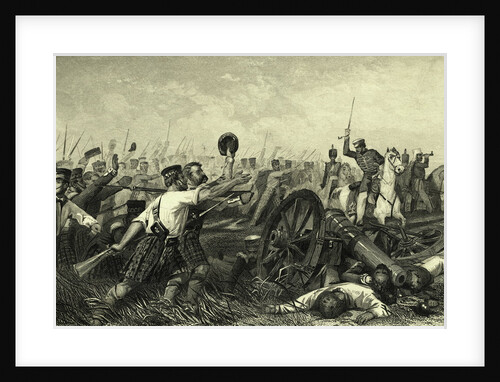 Battle During Indian Mutiny by Anonymous