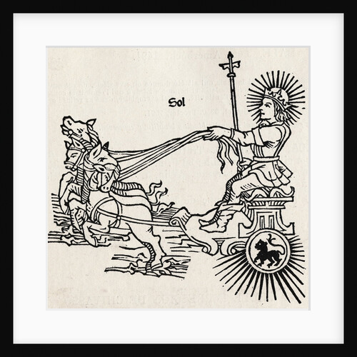 Illustration of Roman Sun God Sol by Anonymous