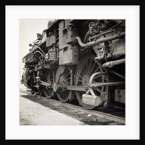 Oil Powered Southern Pacific Locomotive Wheels by Anonymous