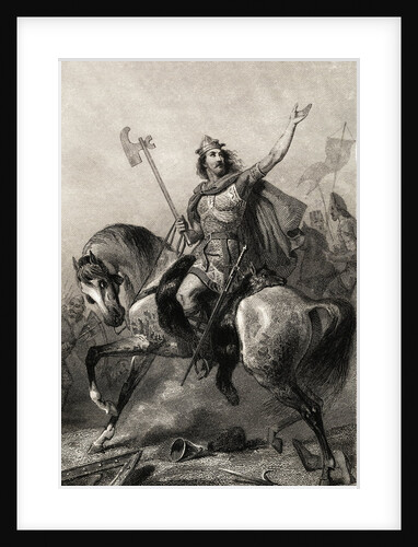 Portrait of King Clovis Riding Horse by Anonymous