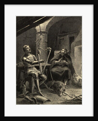 Illustration of Richard I and Friar Tuck by Anonymous