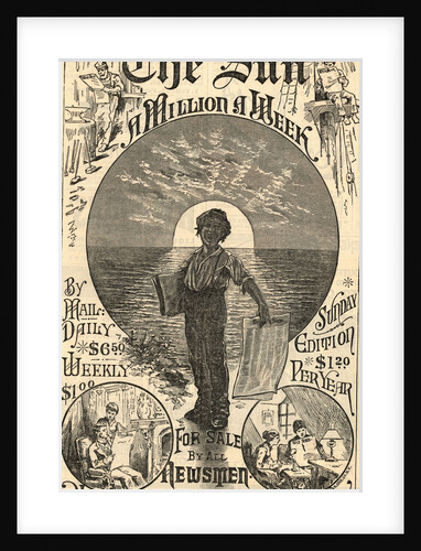Illustrated Advertisement for The Sun Newspaper by Anonymous