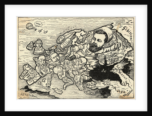 Cartoon of Nicholas II Controlling Leaders of Europe by Anonymous
