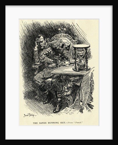 Nicholas II Watching Hourglass by Anonymous