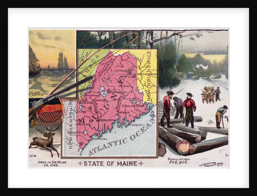 Map of Maine by Anonymous