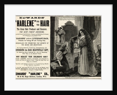 Advertisement for "Harlene for the Hair" by Anonymous
