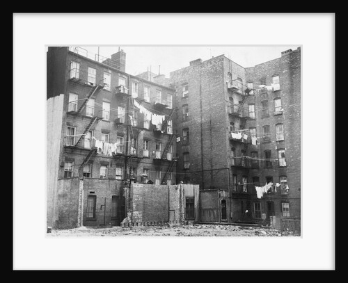 East Side Tenement Apartment Buildings by Anonymous
