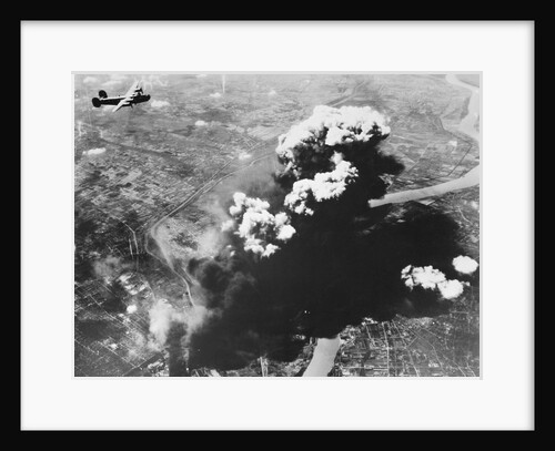 Bombers Attacking Oil Refineries by Anonymous