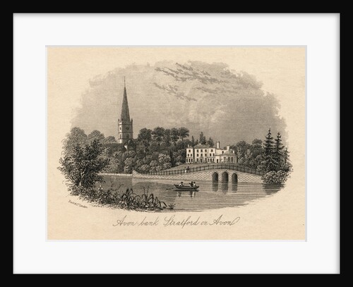 Illustrated View of Avon Bank of Stratford on Avon by Anonymous