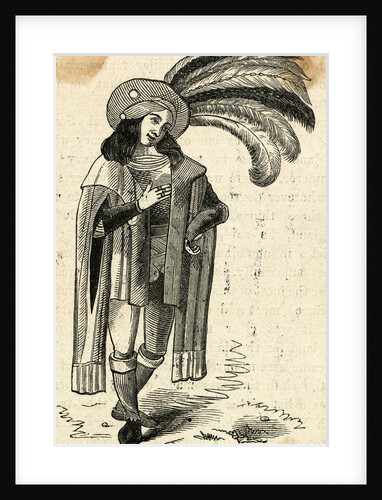 Man Standing in Medieval Garb by Anonymous