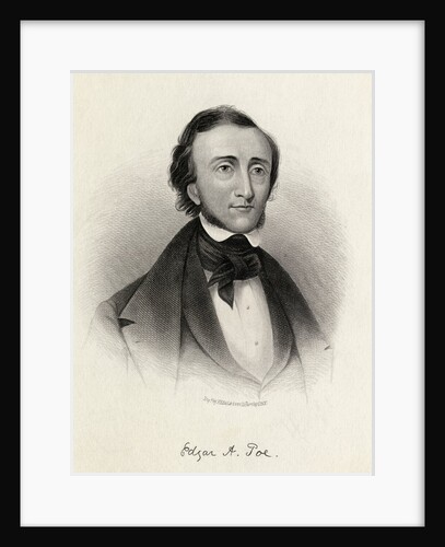 Portrait of Poet Edgar Allan Poe by Anonymous