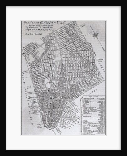 Map of Lower Manhattan by Anonymous