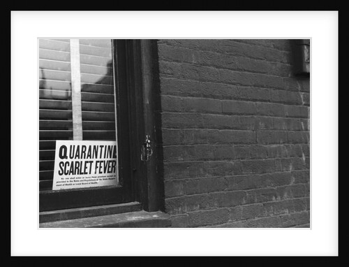 Sign Posted in Window of Building by Anonymous