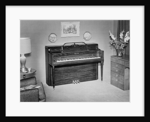 Ivers and Pond Upright Piano in Home Interior by Anonymous