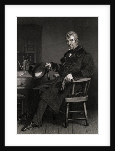 Illustration of President William Henry Harrison with Hat in Hand by Anonymous