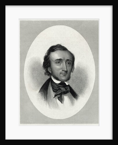 Portrait of Author Edgar Allan Poe by Anonymous