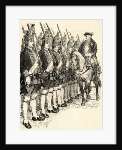 Frederich Wilhelm Reviewing Guards from Horseback by Anonymous