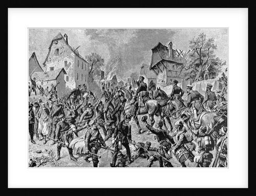 German Soldiers Greeting Prince Frederick by Anonymous
