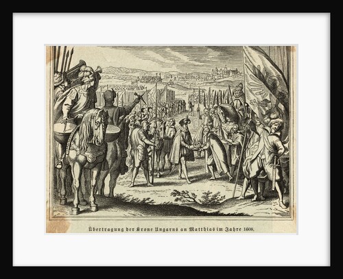 Illustration of Matthius Receiving Crown of Hungary by Anonymous