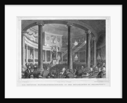 Illustration of Parliament in Franfurt by Anonymous
