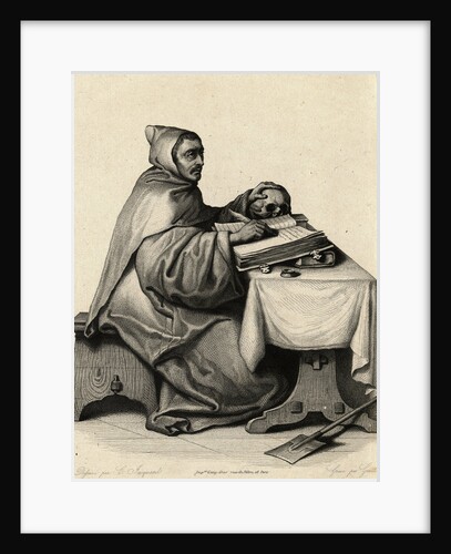 Engraving of Armand-Jean la Bouthillier de Rance by Anonymous