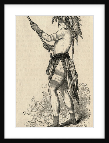 Indian Lacrosse Player by Anonymous