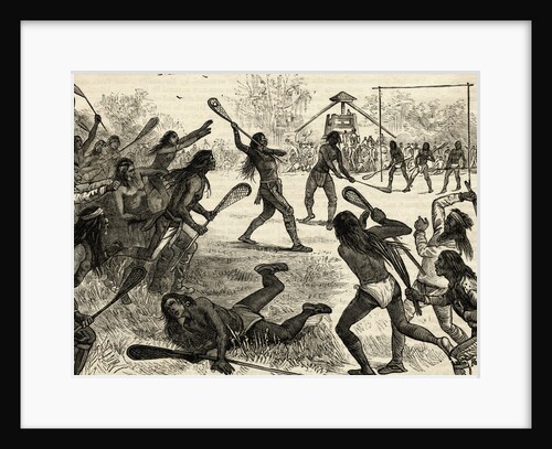 Indians Playing Lacrosse by Anonymous