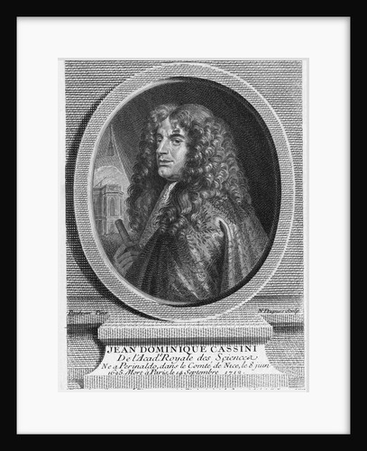 Engraving of Jean-Dominique Cassini by Anonymous