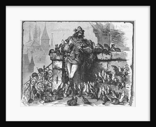 Pied Piper of Hamlin Charming Rats by Anonymous
