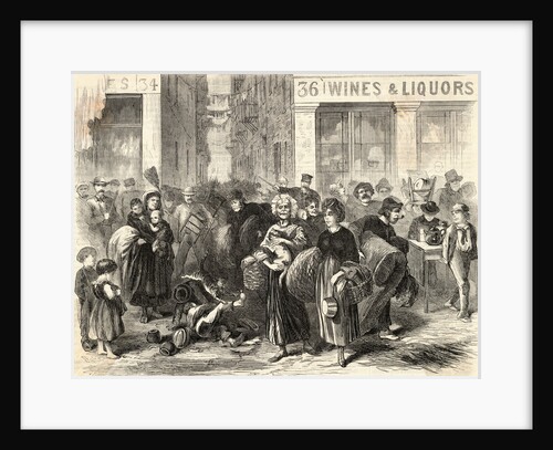 Illustration of Tenants Being Evicted from Sweeney's Hotel by Anonymous