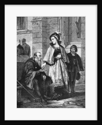 Rich Giving Alms to Poor by Anonymous