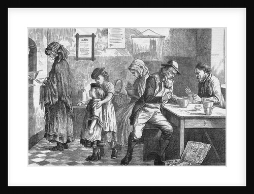 Poor Receiving Soup in Almshouse by Anonymous