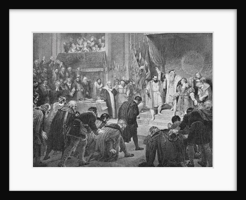 Abdication of Sweden's Gustavas I Vasa by Anonymous