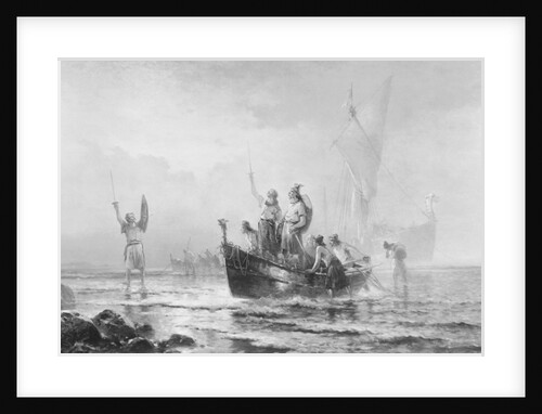 Illustration Depicting Landing of Leif Eriksson by Anonymous