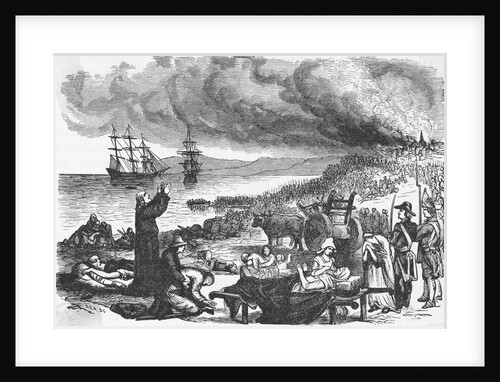 Exile of the Acadians from Grand Pre by Alfred Sandham