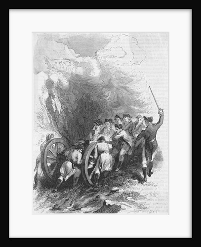 19th Century Troops Hauling a Cannon by Anonymous