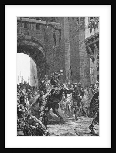 Alboin Besieging City of Pavia by Anonymous