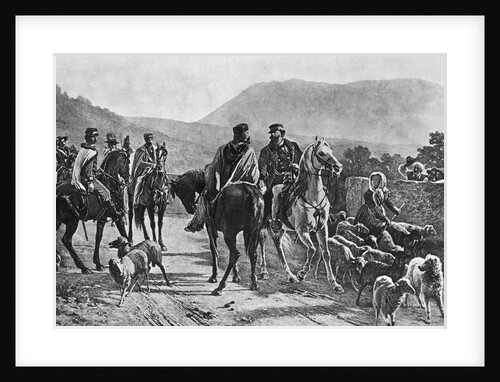 Victor Emanuel Speaking with Giuseppe Garibaldi by Anonymous