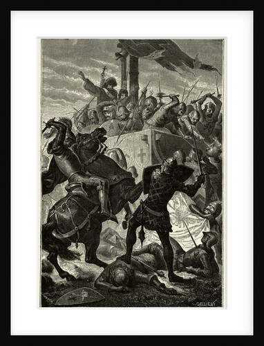 German Knights Fighting Italian Soldiers by Anonymous