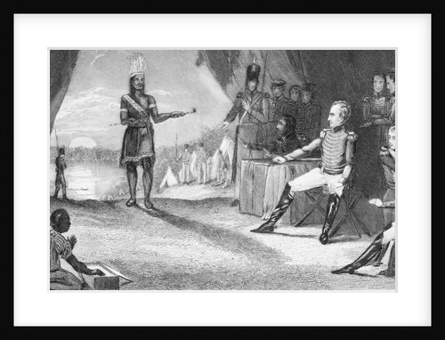 Native American Giving Himself up to Soldiers by Anonymous