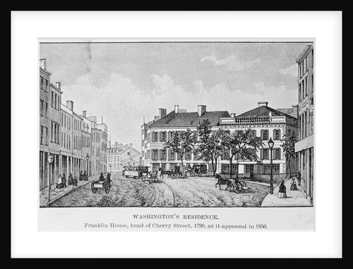 Illustration of Residential Area for President George Washington by Anonymous