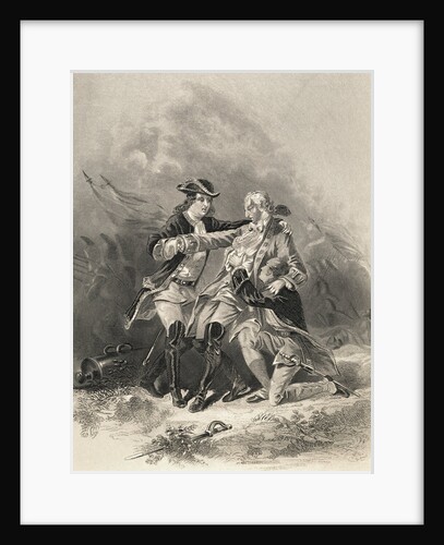 Painting of Death Scene for General James Wolfe by Anonymous