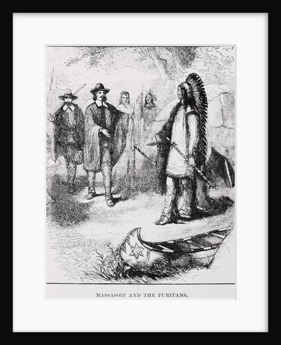 Massasoit Visiting the Puritans by Anonymous
