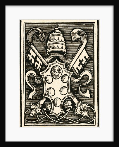 Coat of Arms of Pope Leo X by Anonymous