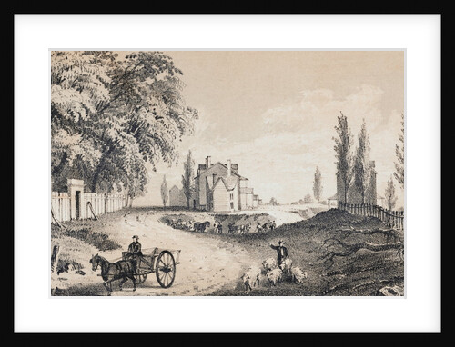 Bowery and Broadway Circa 1831 by Anonymous