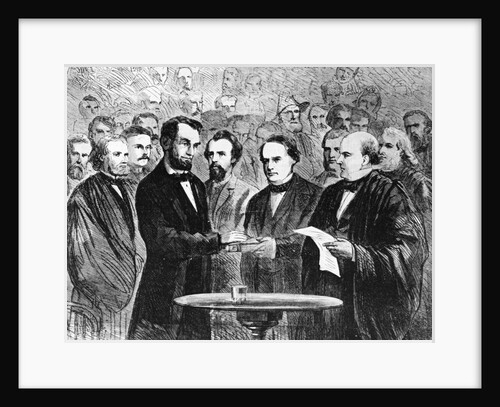 President Lincoln Taking the Oath by Anonymous