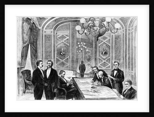 Ulysses Grant and Cabinet on Inauguration Night by Anonymous