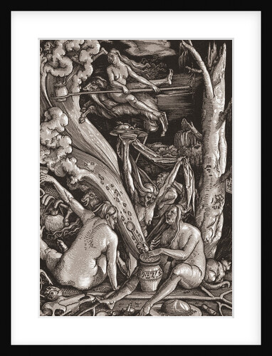 Witches Conjuring Spells by Anonymous